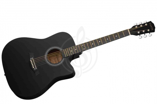 Изображение Fante FT-221-BK Акустическая гитара 41", с вырезом, черная